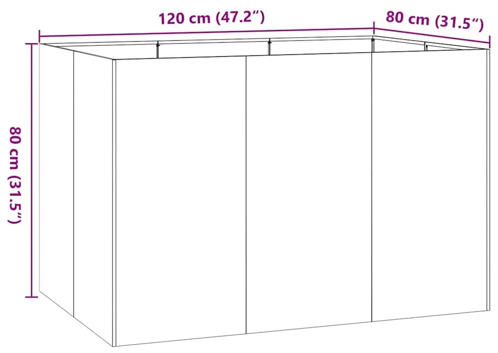 ΖΑΡΝΤΙΝΙΕΡΑ 120X80X80 ΕΚ. ΑΠΟ ΓΑΛΒΑΝΙΣΜΕΝΟ ΑΤΣΑΛΙ 860792