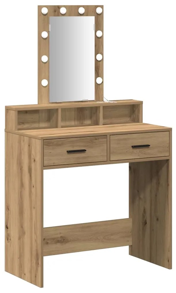 vidaXL Τραπέζι περιποίησης Καφέ 79 x 41 x 140 εκ. Επεξεργασμένο ξύλο