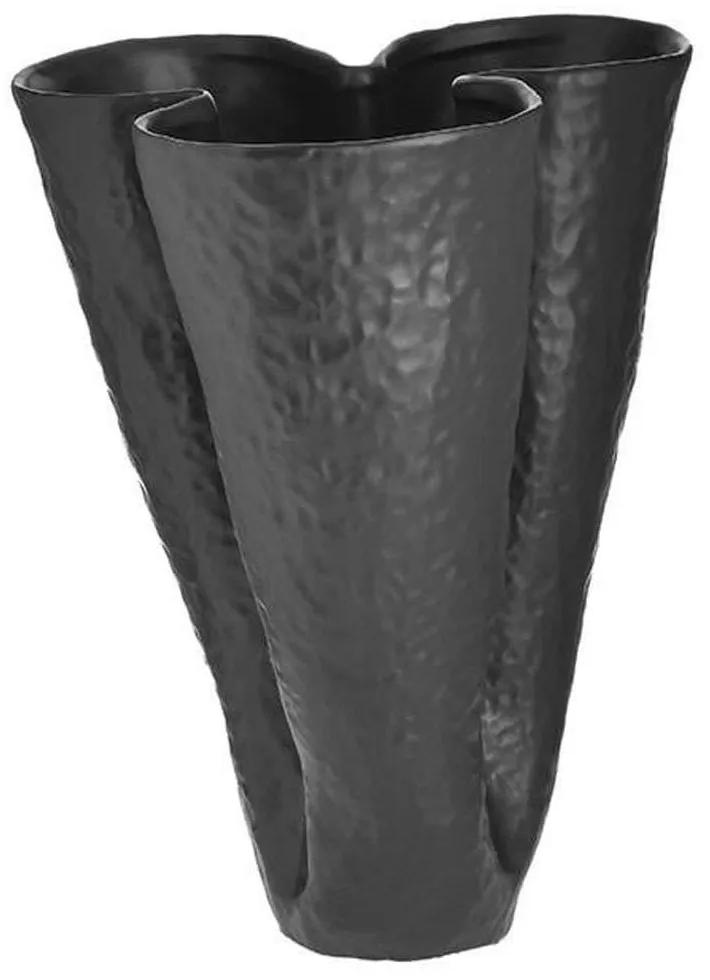Βάζο 3-70-266-0054 27x24x33cm Black Inart Κεραμικό