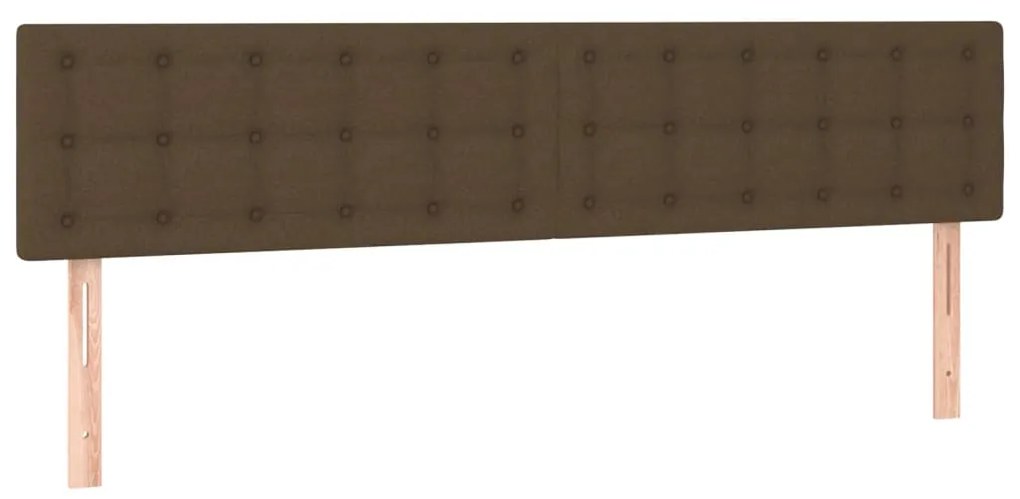 Κρεβάτι Boxspring με Στρώμα Σκούρο Καφέ 120x190 εκ Υφασμάτινο 3270435