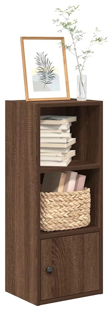 vidaXL Βιβλιοθήκη Καφέ Δρυς 31x24x77 εκ. από Επεξεργασμένο Ξύλο