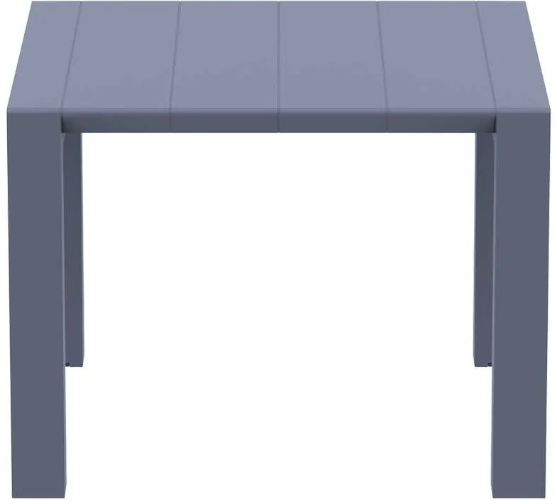 ΕΠΕΚΤ.ΤΡΑΠΕΖΙ ΠΟΛ/ΝΙΟΥ VEGAS 100X100/140εκ. DARK GREY