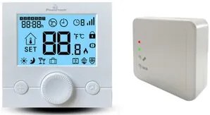 POWERTECH ψηφιακός θερμοστάτης χώρου PT-1046, αερίου, RF, λευκός