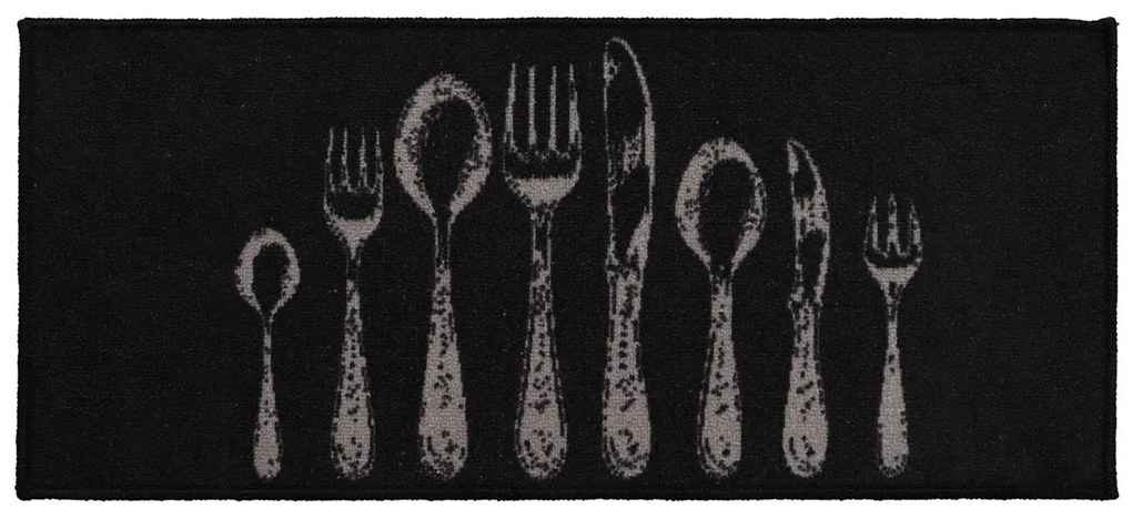 Χαλί Διαδρόμου (50x120) L-N Couverts Black 495021089
