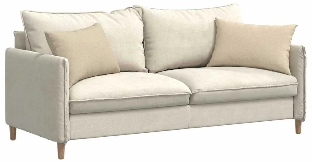 vidaXL Μαξιλάρι Καναπέ 2 pcs Κρεμ 60 x 40 cm ύφασμα