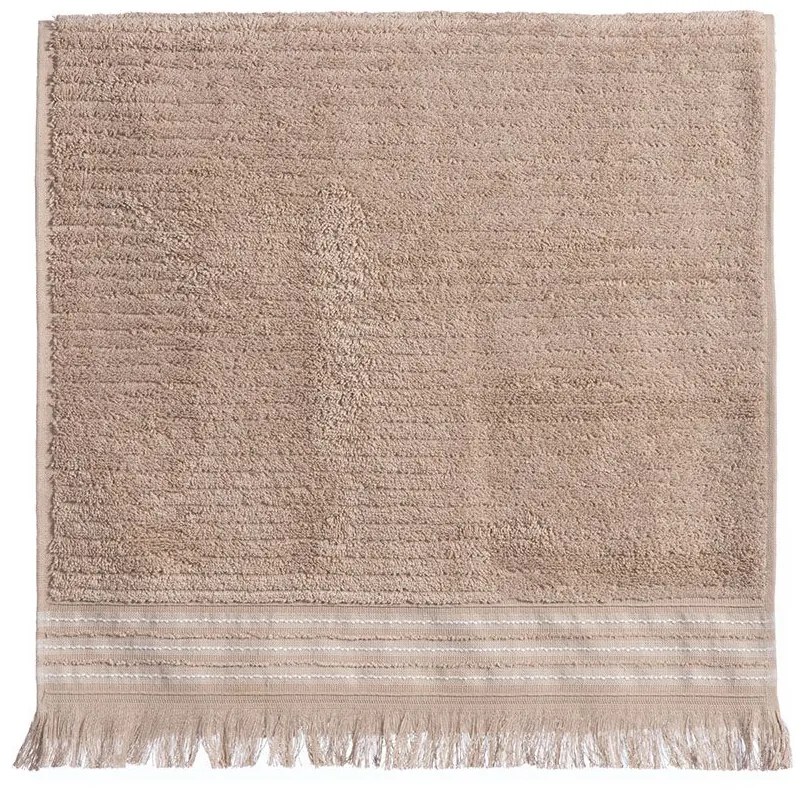 Πετσέτα Satti Beige Nef-Nef Homeware Προσώπου 50x90cm 100% Cotton