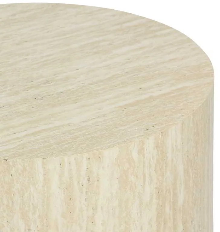 Βοηθητικά τραπεζάκια 2τεμ Zonar  pakoworld MDF σε όψη τραβερτίνας