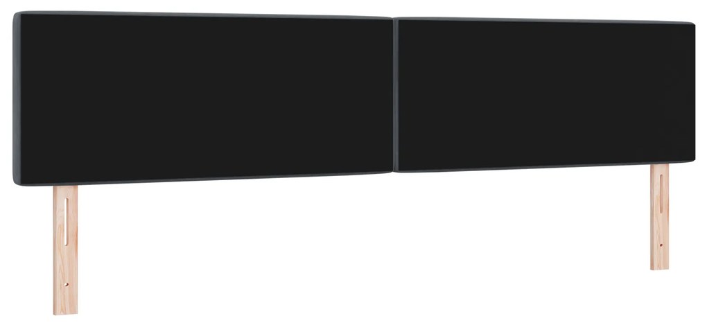 vidaXL κεφαλάρι  με κρύσταλλα και γκρι βελούδο 200 cm