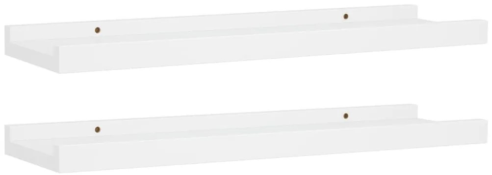 vidaXL Ράφια για Κορνίζες 2 τεμ. Λευκά 40 x 9 x 3 εκ. από MDF