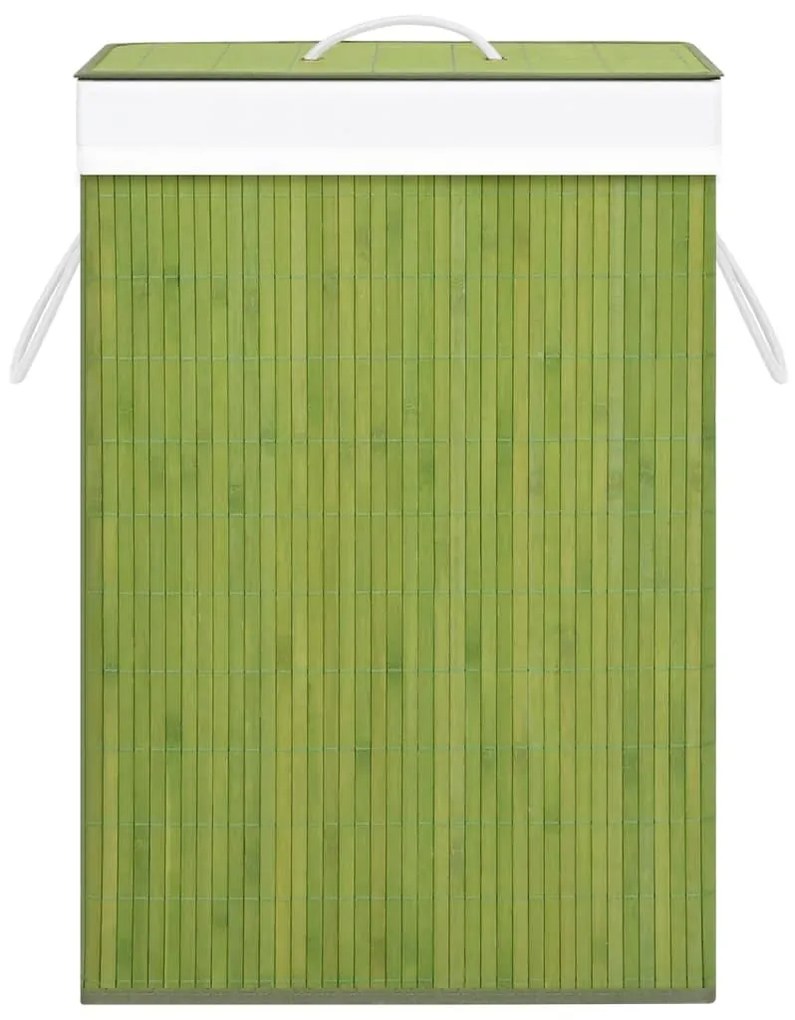 Καλάθι Άπλυτων με 1 Τμήμα Πράσινο από Μπαμπού - Πράσινο