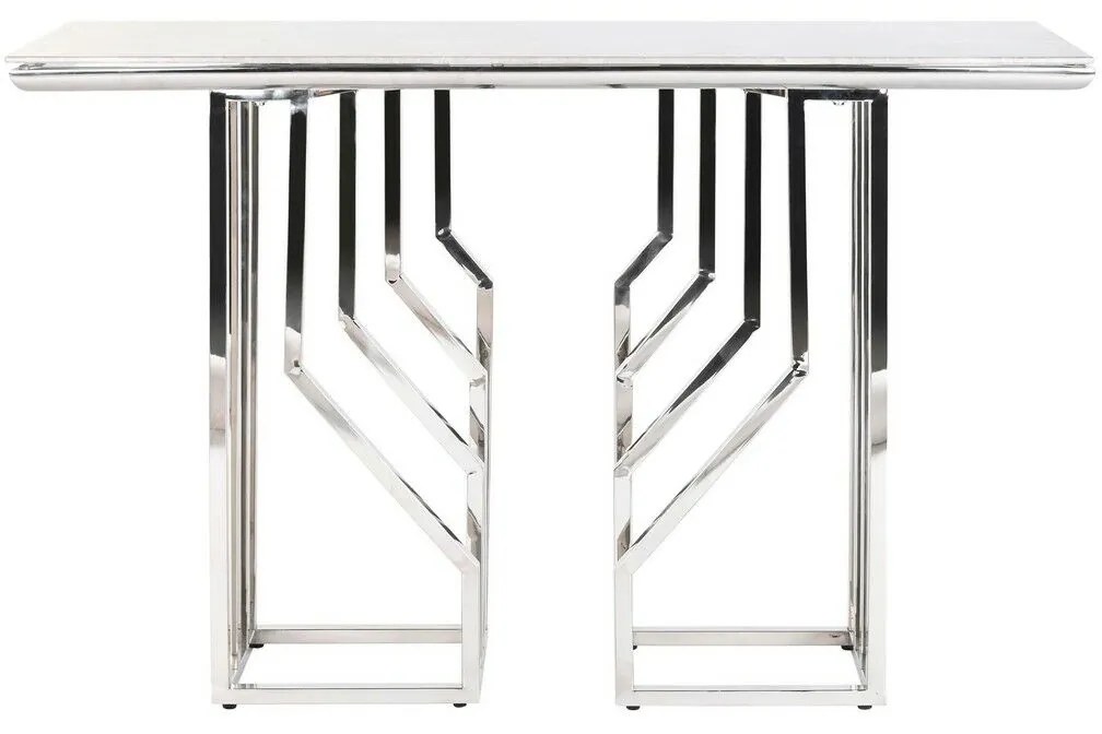 Έπιπλο Εισόδου DKD Home Decor Λευκό Ασημί 120 x 40 x 78 cm