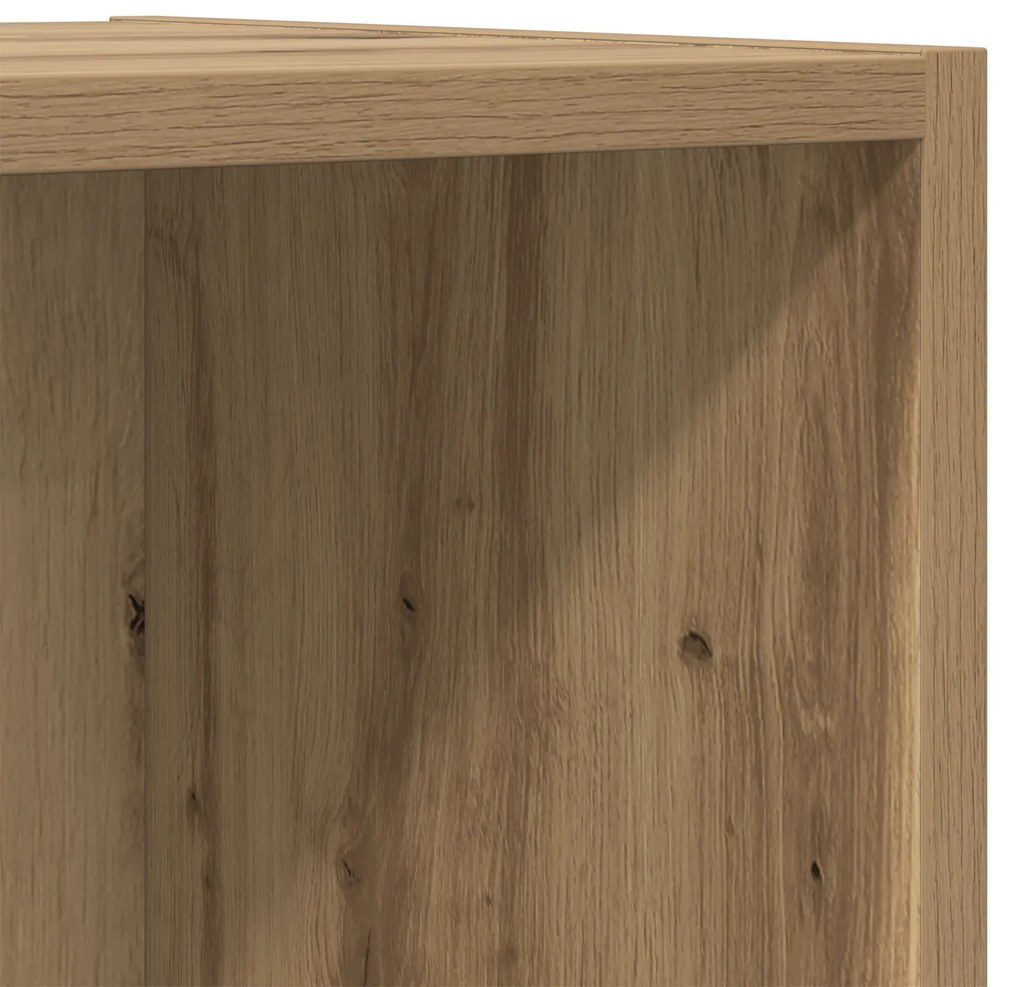 vidaXL Σετ επίπλου τηλεόρασης Επιτοίχιο 2 pcs Καφέ 37 x 37 x 142.5 εκ