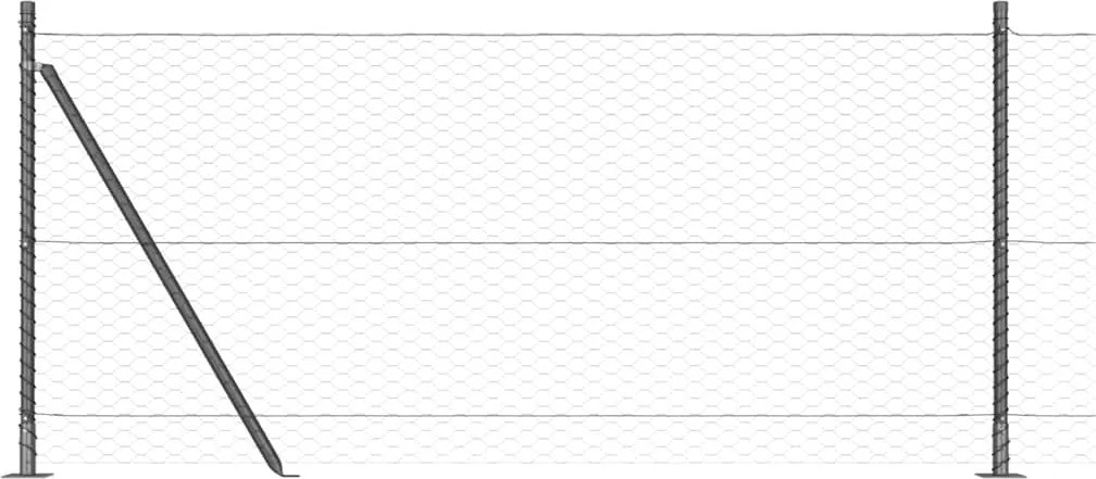 vidaXL Στύλος Περιφράξεων Γκρι