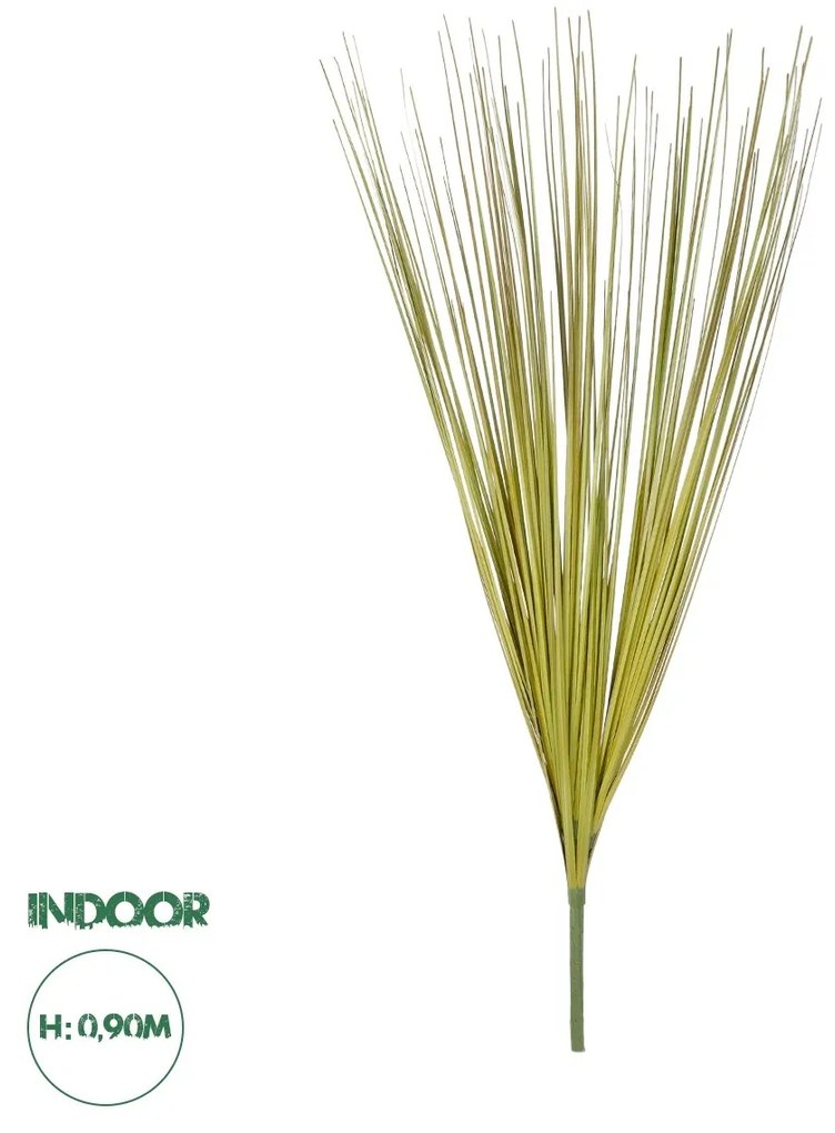 GloboStar® Artificial Garden GREEN GRASS BOUQUET 21164 Τεχνητό Διακοσμητικό Μπουκέτο Grass Πράσινο Y90cm