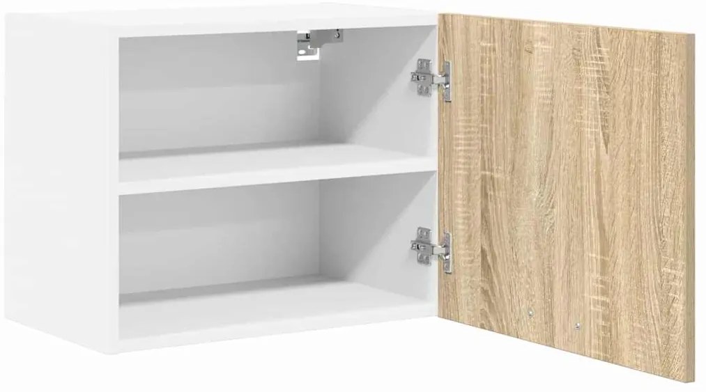 vidaXL Κρεμαστό ντουλάπι 2 pcs Σομόνα Δρυς και Λευκό 50 x 31 x 40 εκ.