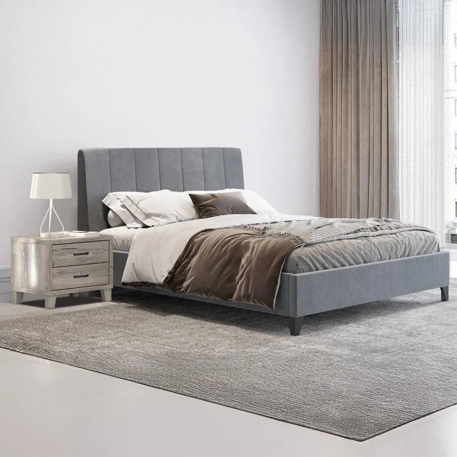Σετ κρεβατι STRIPES Διπλό με Ανατομικό Στρώμα 160x200 εκ. Σετ 3 τμχ. 170x210x115 εκ.