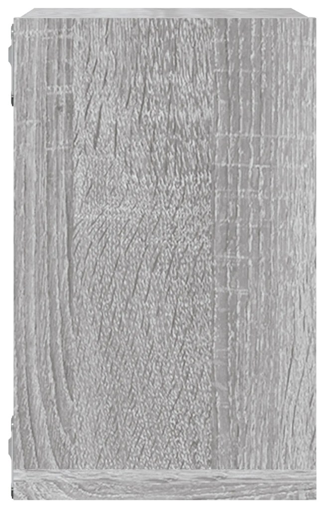 vidaXL Floating Ράφια Γκρι σονομά MDF Μεσαία Επιτοίχια Floating Ράφια