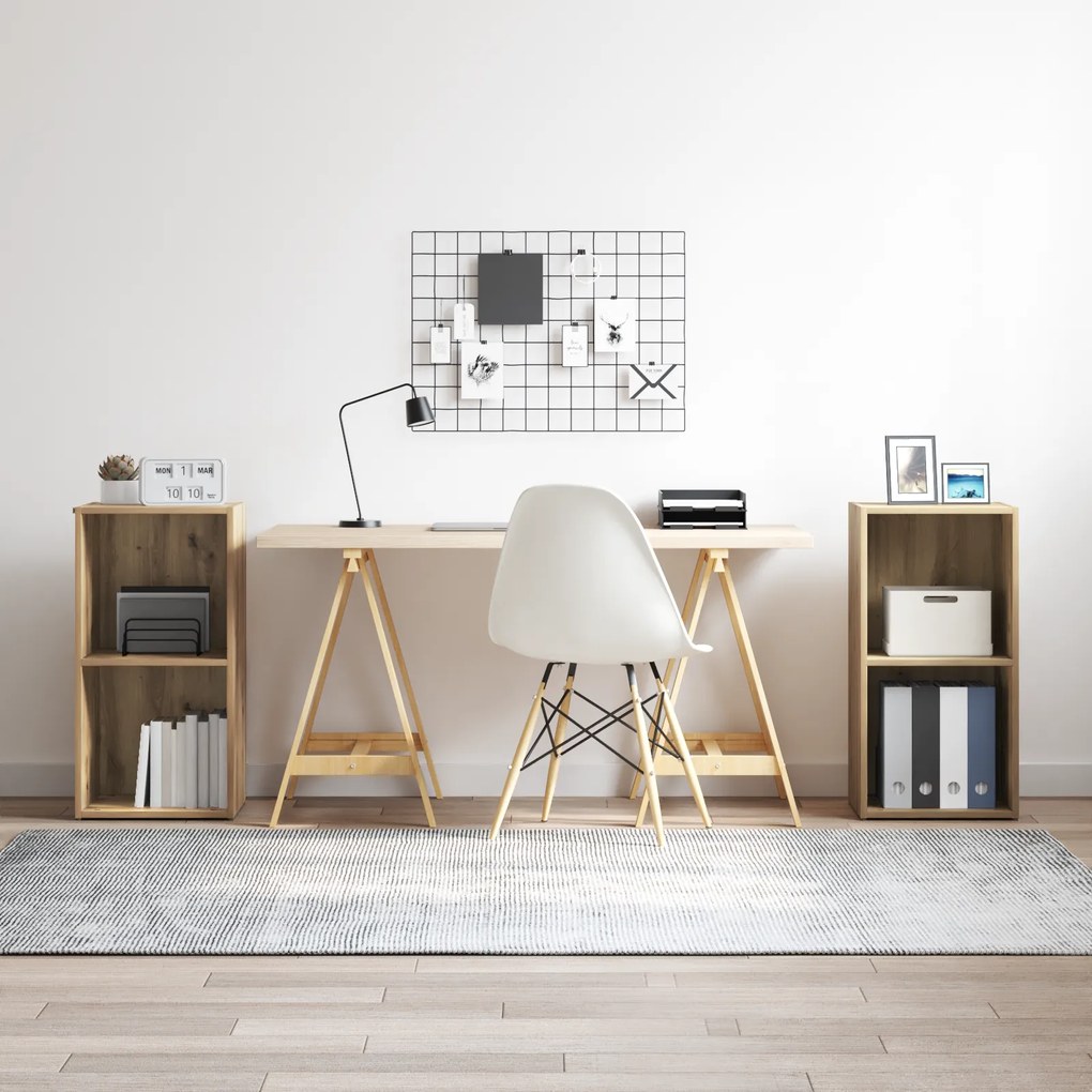 vidaXL Σετ επίπλου τηλεόρασης 2 pcs Artisan Oak Επεξεργασμένο ξύλο