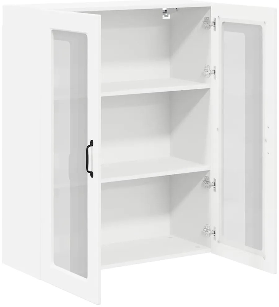 vidaXL Κρεμαστό ντουλάπι κουζίνας με ράφι Λευκό 80 x 31 x 100 εκ.