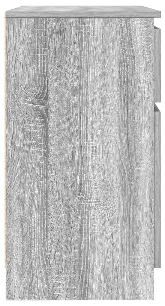 vidaXL Συρταριέρα με Συρτάρια Γκρι Sonoma 71x35x65 εκ. από Επεξ. Ξύλο