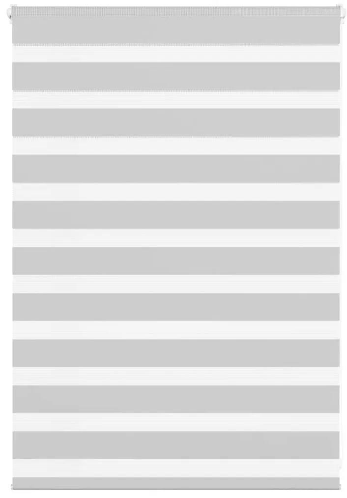 vidaXL Ζέβρα τυφλή Ανοιχτό Γκρι Πλάτος υφάσματος 95,9 εκ. Πολυεστέρας