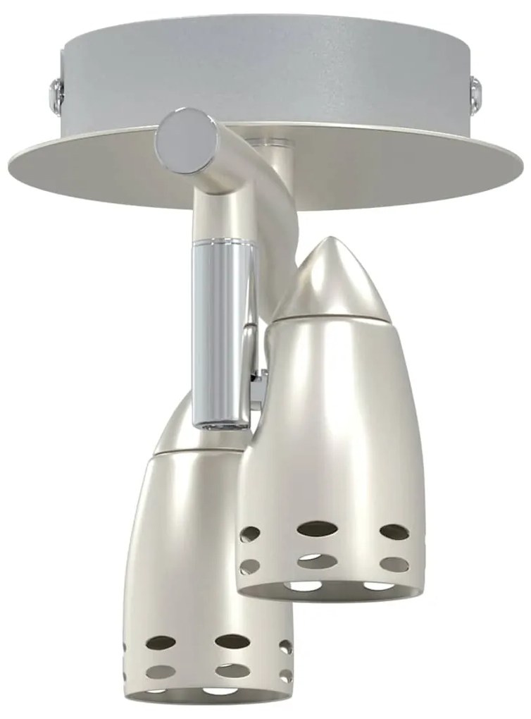 vidaXL Σποτ οροφής με προβολείς Νίκελ 27 x 10 x 12 εκ Μέταλλο