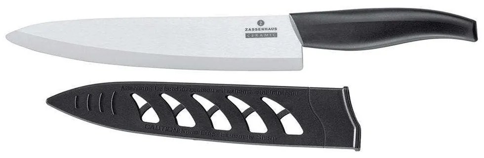 Μαχαίρι Chef Ceraplus 73070286 20cm Black-Silver Zassenhaus Κεραμικό