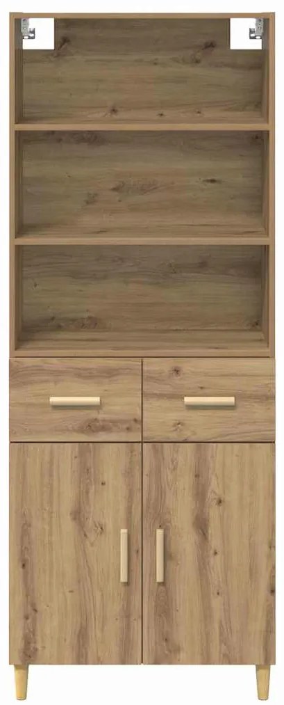 vidaXL Highboard Artisan Oak 69,5 x 32,5 x 180 εκ Επεξεργασμένο ξύλο