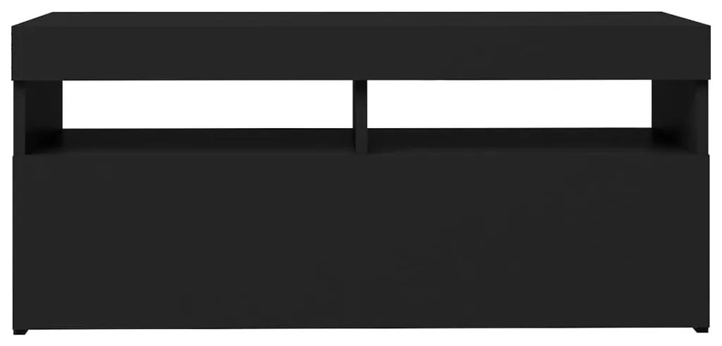 Έπιπλο Τηλεόρασης με LED Μαύρο 90 x 35 x 40 εκ. - Μαύρο