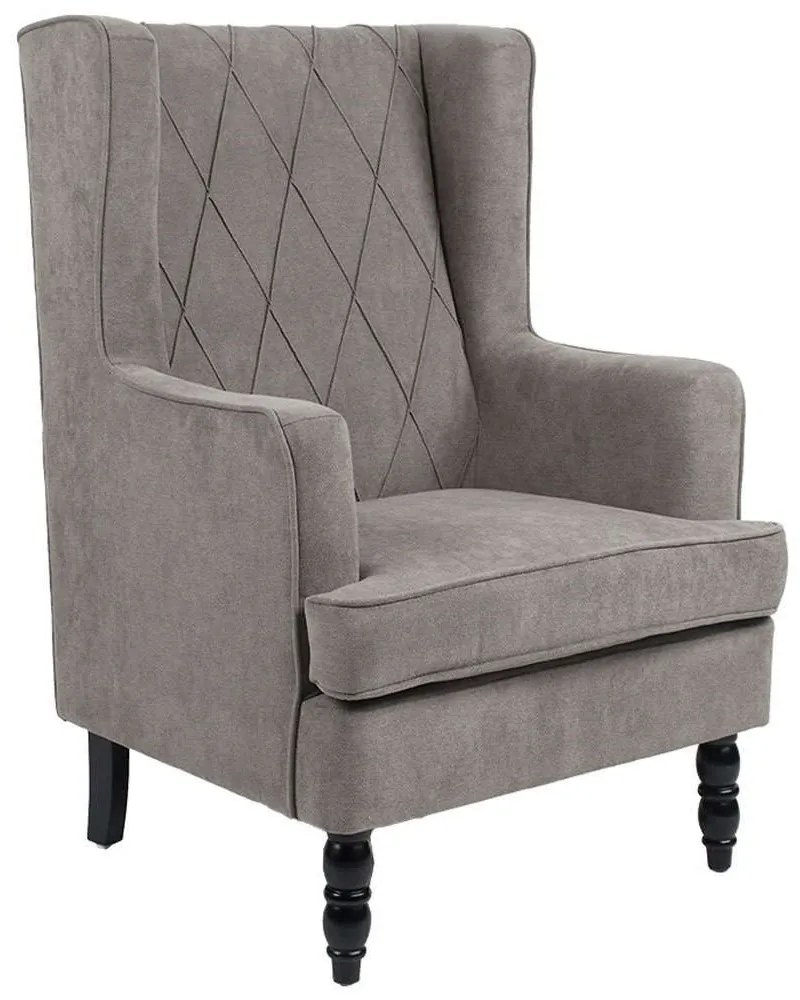 Πολυθρόνα - Μπερζέρα Efficient 255-000018 72x97x100cm Grey-Black