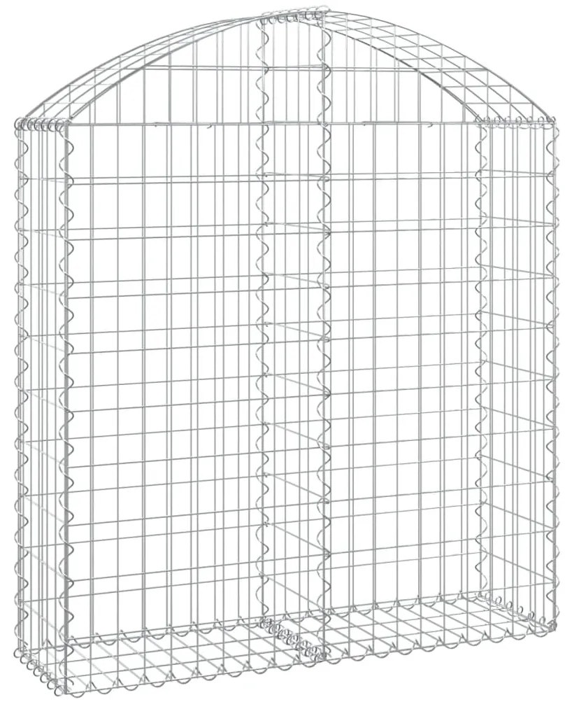 vidaXL Συρματοκιβώτιο Τοξωτό 100x30x100/120εκ. από Γαλβανισμένο Χάλυβα