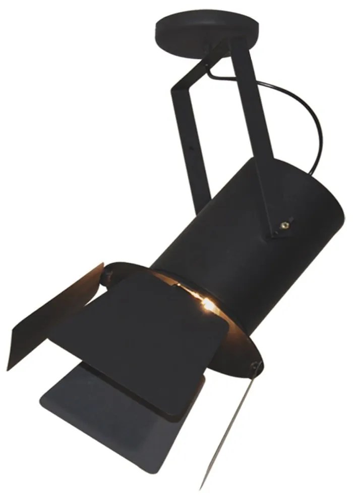 Φωτιστικό Οροφής Spot HL-3600-1L-C 77-4284 Arlen Black  Homelighting Metal
