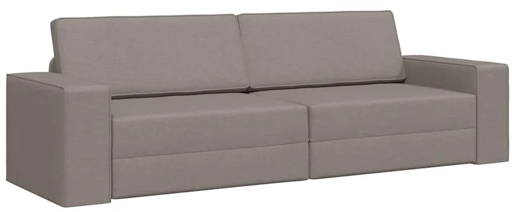 vidaXL Κρεβάτι καναπές Taupe 245 x 78 x 77 εκ. ύφασμα