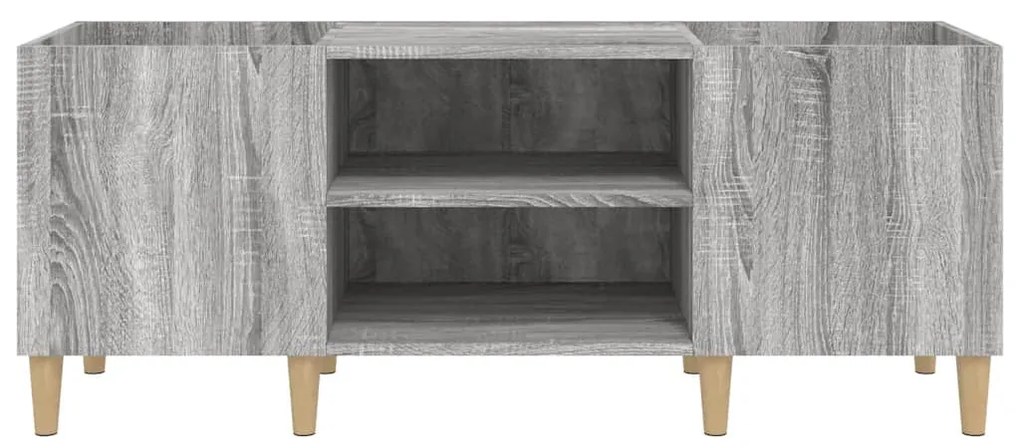 vidaXL Δισκοθήκη Γκρι Sonoma 121 x 38 x 48 εκ. από Επεξεργασμένο Ξύλο