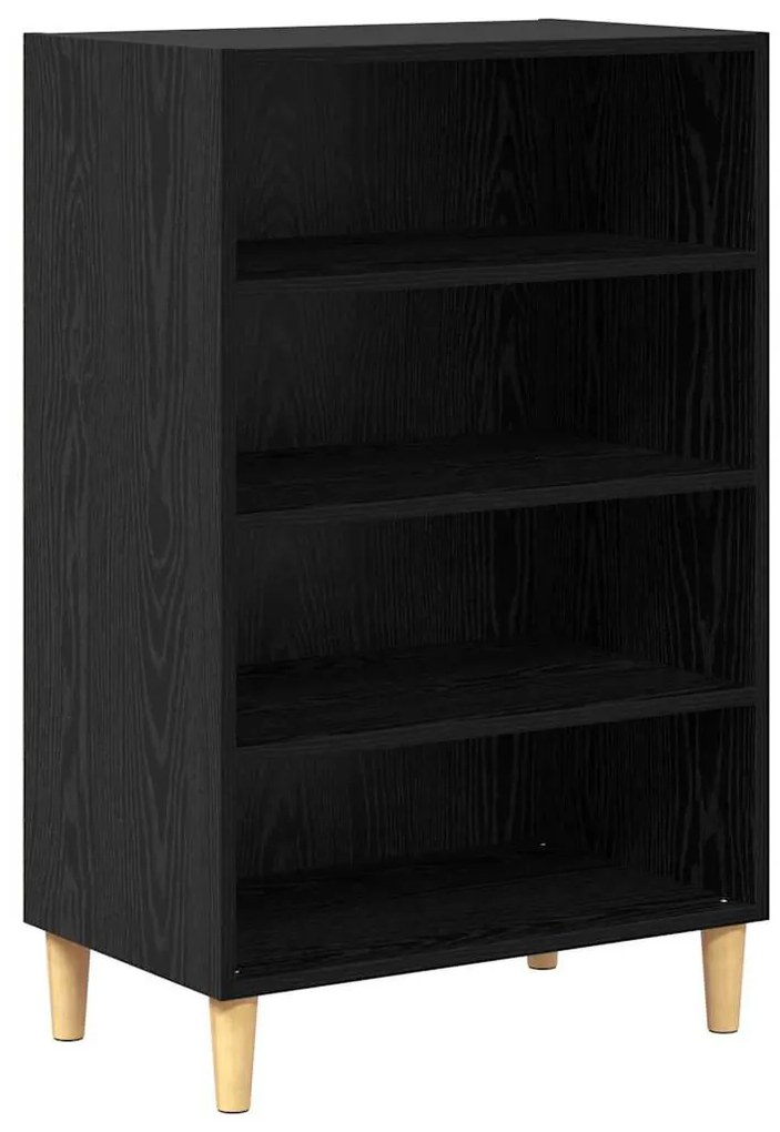 vidaXL Πλαϊνό γραφείο Μαύρη Οξυά 57 x 35 x 89.5 εκ Επεξεργασμένο ξύλο