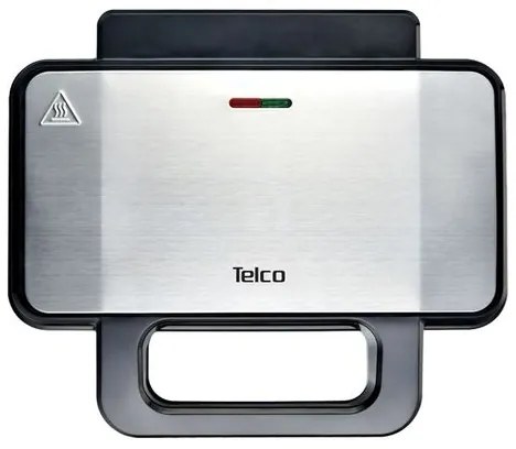 Telco Τοστιέρα - Σαντουιτσιέρα 1000W Με XL Grill Αποσπώμενες Πλάκες ZJ-255 Inox 060128