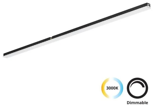 Φωτιστικό Μαγνητικής Ράγας LED 12W 3000K Μαύρο 4288400 Slim Magnetic Viokef  4288400 Μαύρο