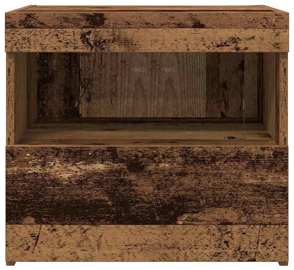 vidaXL Κομοδίνο Παλαιό ξύλο 50 x 40 x 45 cm Επεξεργασμένο ξύλο