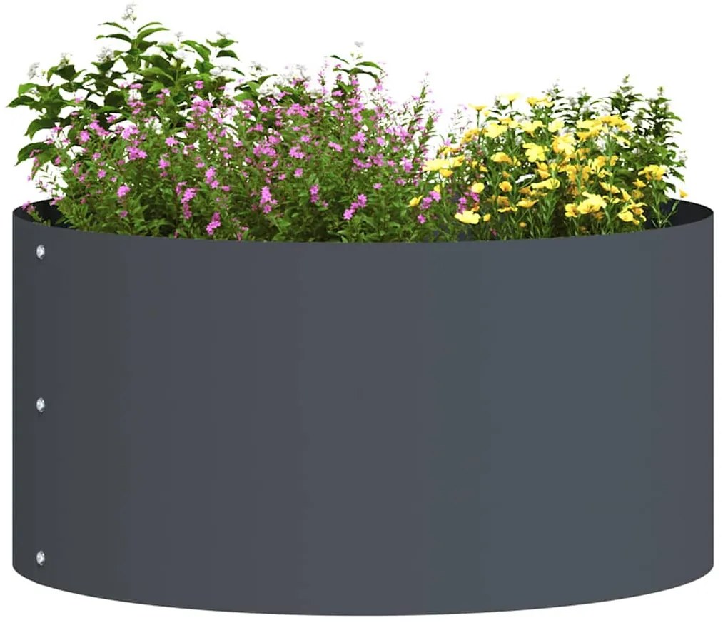 vidaXL Ζαρντινιέρες κήπου 5 pcs Ανθρακί 40 x 40 x 20 cm Ατσάλι