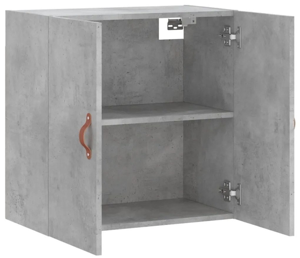 vidaXL Ντουλάπι Τοίχου Γκρι Σκυρ. 60x31x60 εκ. Επεξεργασμένο Ξύλο