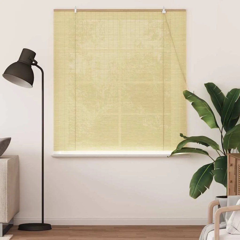 vidaXL Ρολά και Σκίες Παραθύρων Φυσικό 150 x 160 cm Μπαμπού