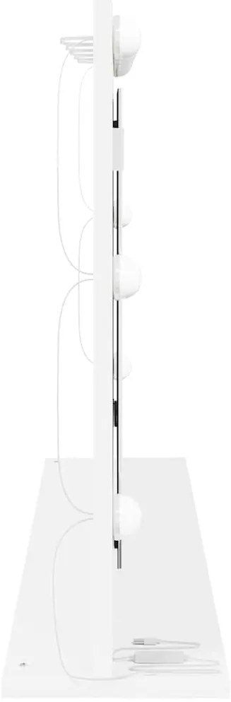 vidaXL καθρέφτης Vanity με LED Φώτα Λευκό 100x55x18 εκ.