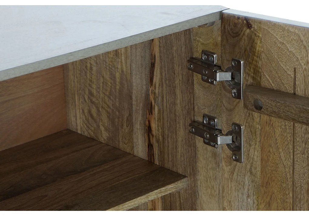 Σκευοθήκη DKD Home Decor   Γκρι Χρυσό Μέταλλο Ξύλο από Μάνγκο 160 x 45 x 75 cm