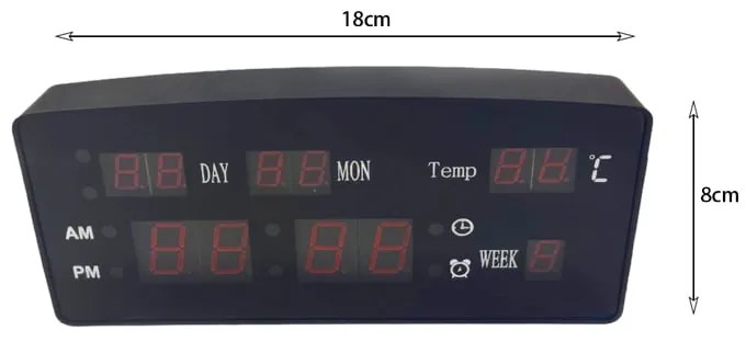 Ψηφιακό Ρoλόι 908-1 - LED Digital Clock 908-1