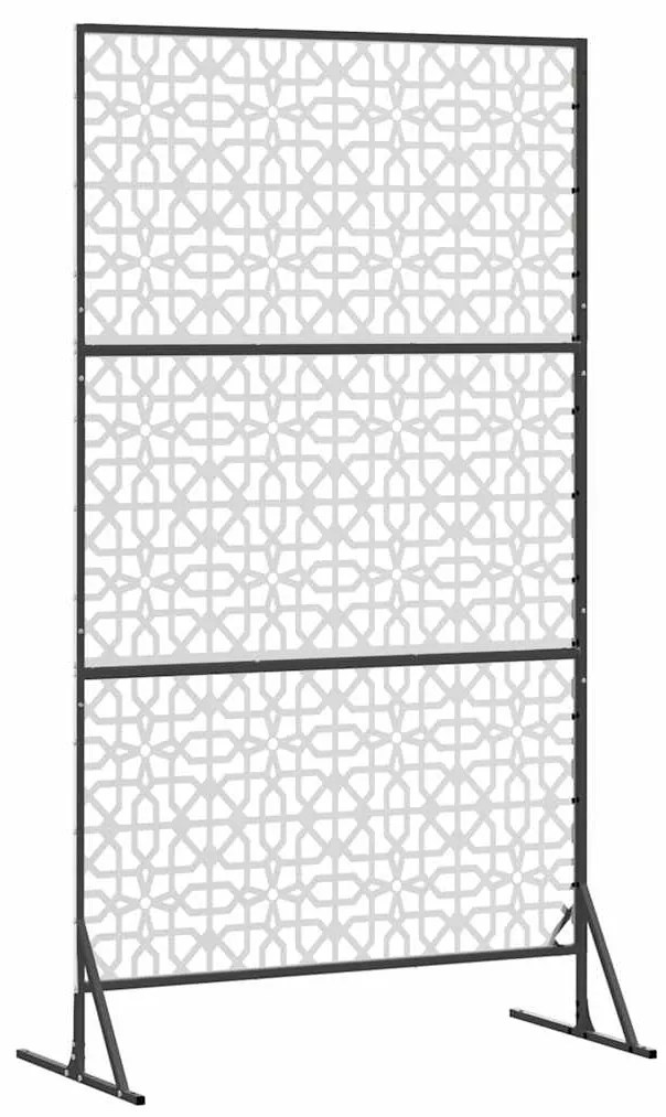 vidaXL Οθόνη Ιδιωτικότητας Γκρι 100 x 50 x 180 εκ. Ατσάλι