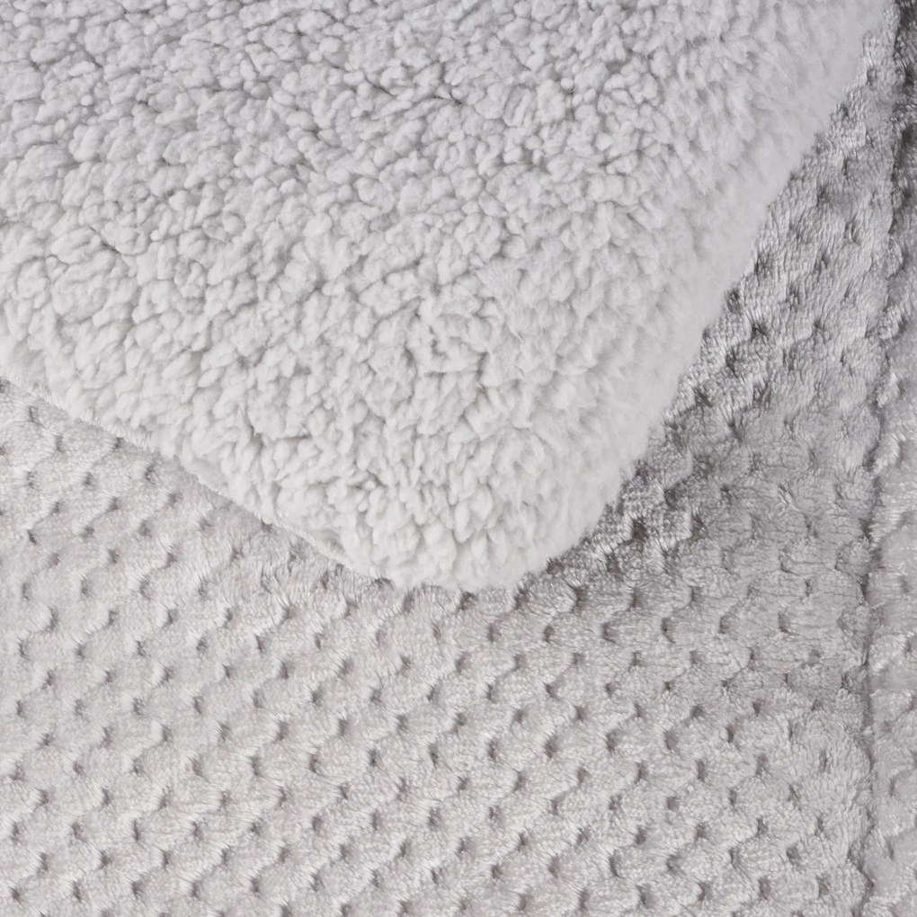 DAS HOME ΚΟΥΒΕΡΤΟΠΑΠΛΩΜΑ SHERPA ΥΠΕΡΔΙΠΛΟ 1182 ICE GREY