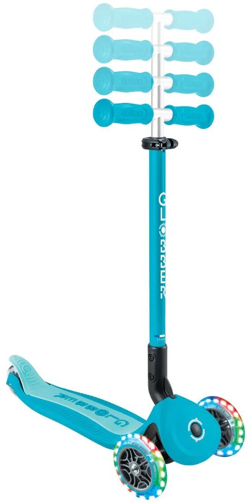 Globber Scooter Foldable Go.Up Active Lights 360 Aqua