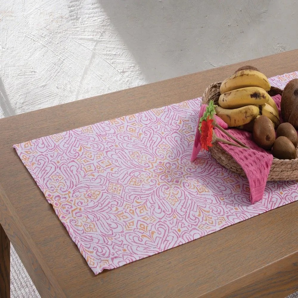 Runner Roman Fuchsia Nef-Nef 45Χ140 Cotton-Polyester