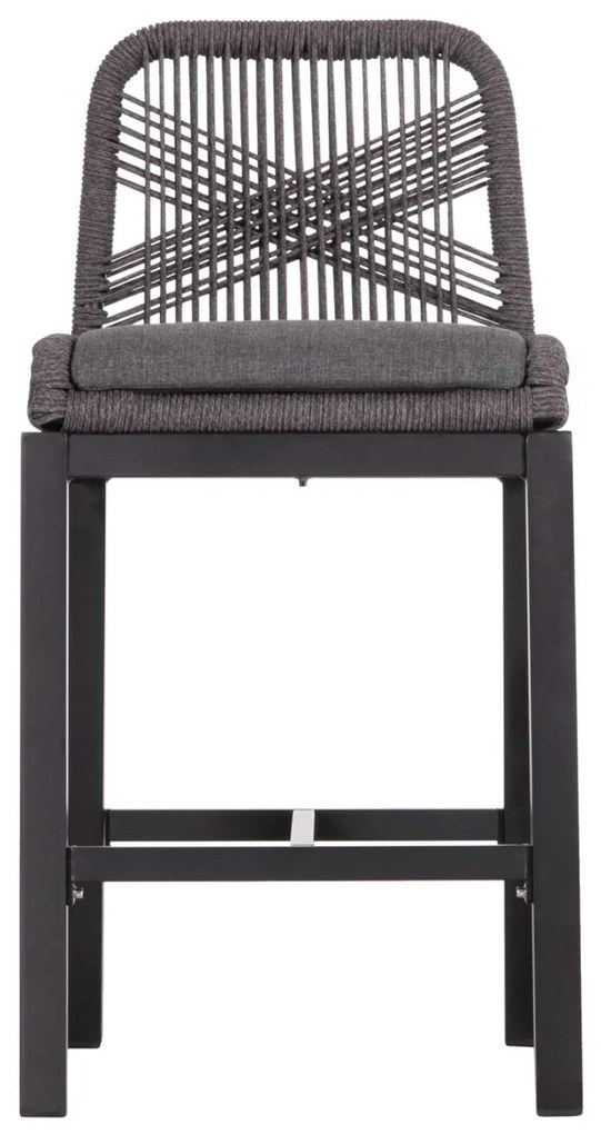 ΣΚΑΜΠΟ ΜΠΑΡ ΜΕΣ.ΥΨΟΥΣ HOWARD HM5791.23 ΜΑΥΡΟ ΑΛΟΥΜΙΝΙΟ--ΓΚΡΙ ΣΧΟΙΝΙ 47,5x55x94,5Υεκ.