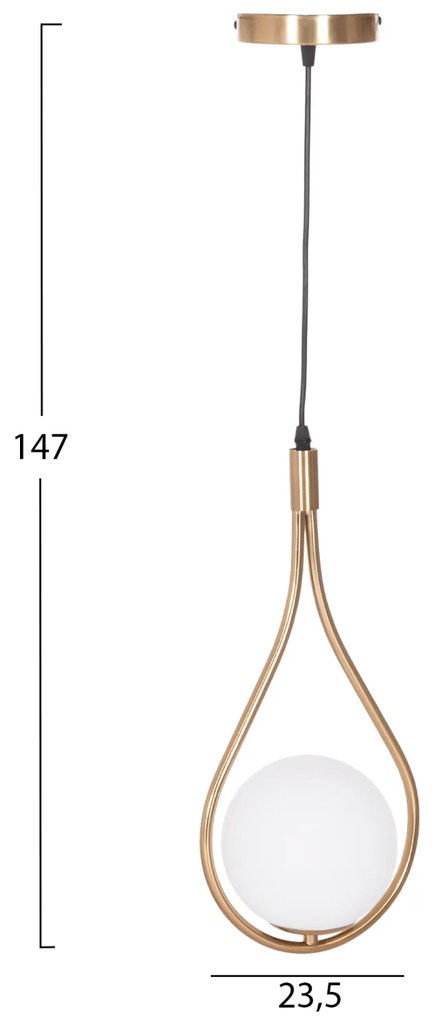 ΦΩΤΙΣΤΙΚΟ ΟΡΟΦΗΣ DROPLET HM7503.12 ΜΕΤΑΛΛΟ ΣΕ ΧΡΥΣΟ-ΛΕΥΚΟΣ ΓΛΟΜΠΟΣ 23,5x12x147Υεκ. (1 Τεμμάχια)